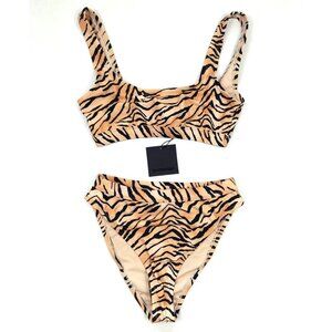 Dixperfect Tiger Animal Print High Waist Bikini